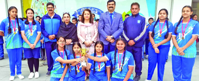 JK Public School Kunjwani wins Jammu Sahodaya U-14 Girls Basketball Inter-School Tournament