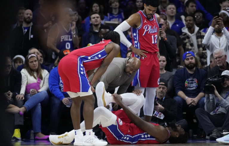 Embiid’s sprained ankle sparks concern in Philadelphia